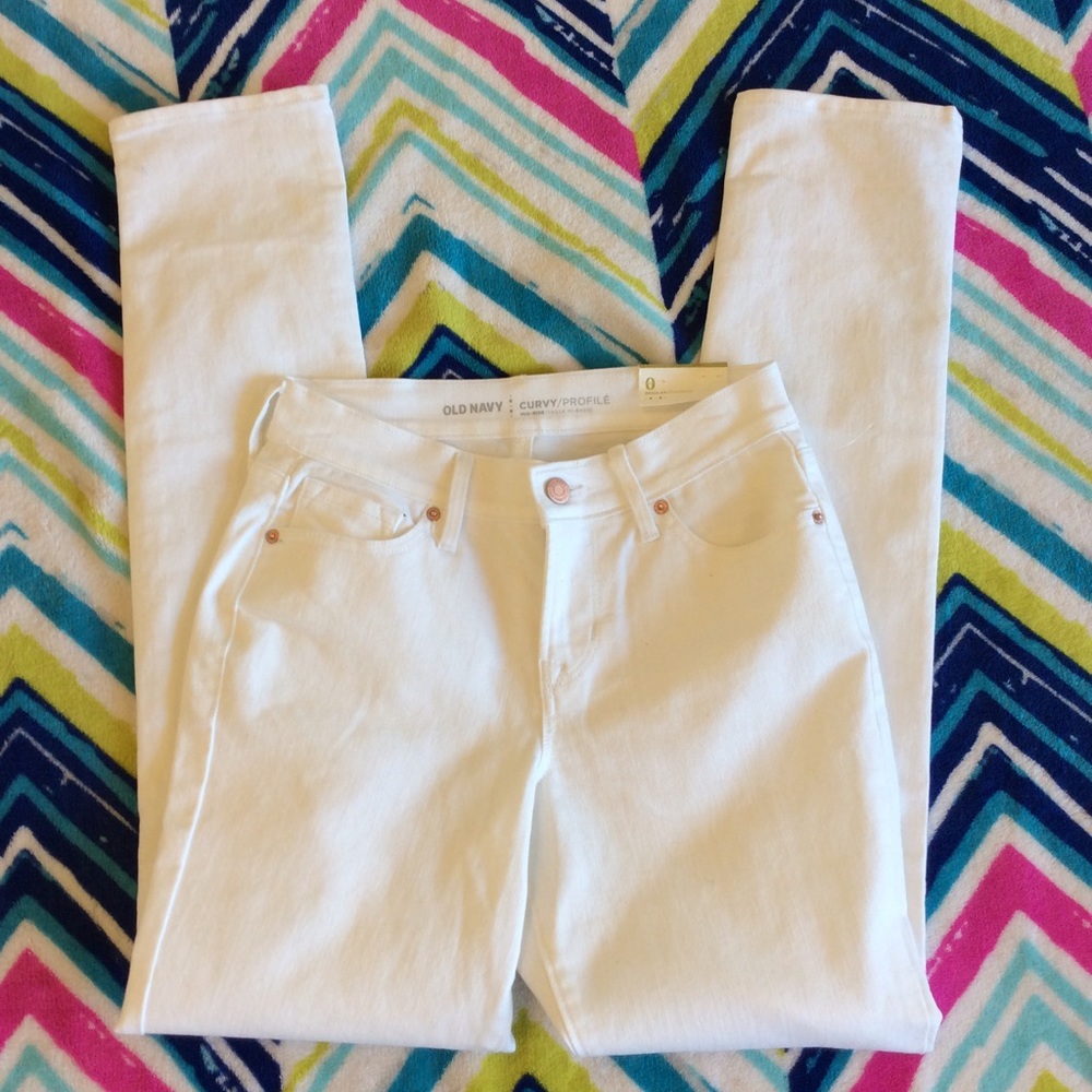 White jeans rue womens 0 straight